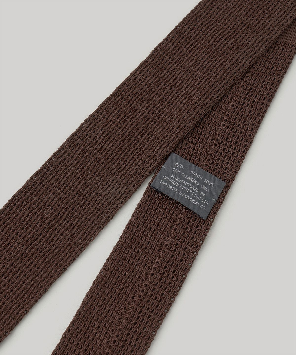 어나더 오피스(ANOTHER OFFICE) Legacy Knit Tie (Dark Brown)