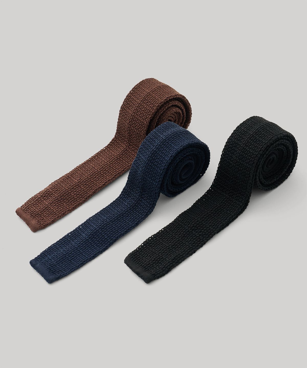 어나더 오피스(ANOTHER OFFICE) Legacy Knit Tie (Dark Brown)