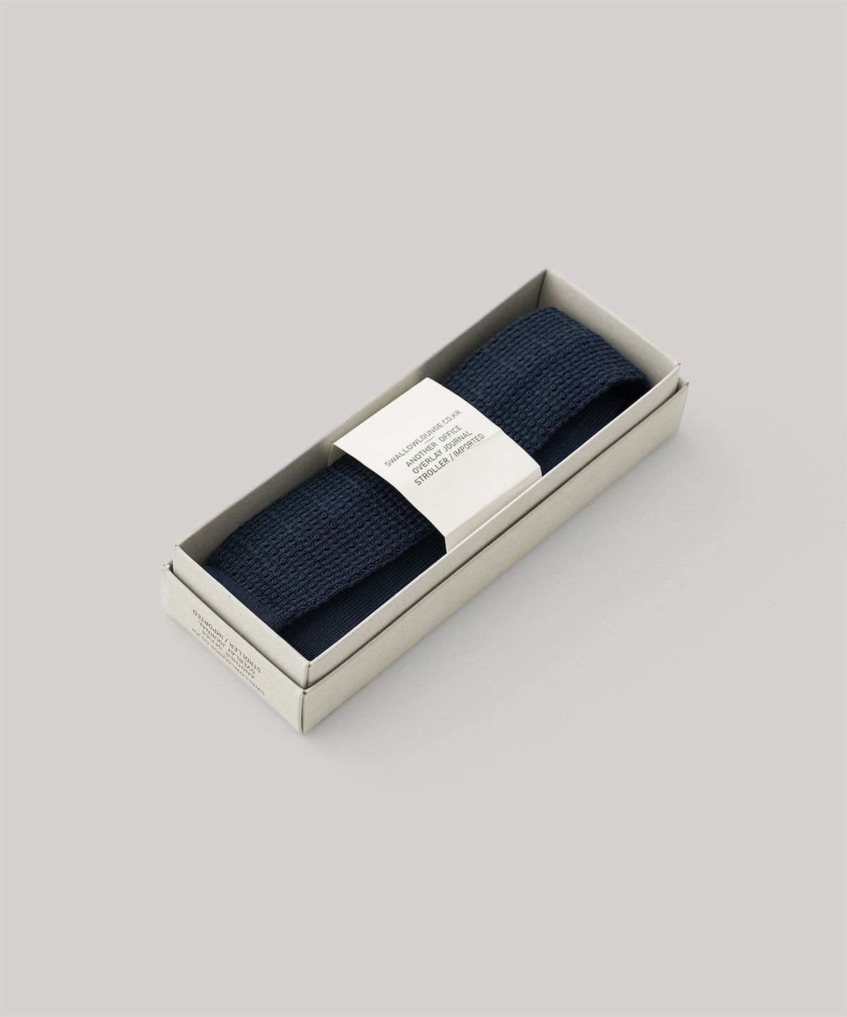 어나더 오피스(ANOTHER OFFICE) Legacy Knit Tie (Dark Navy)