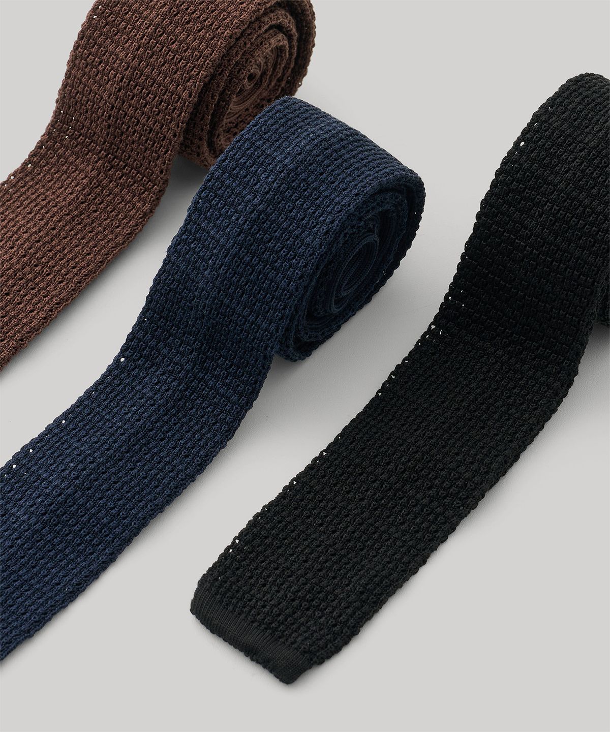 어나더 오피스(ANOTHER OFFICE) Legacy Knit Tie (Dark Navy)