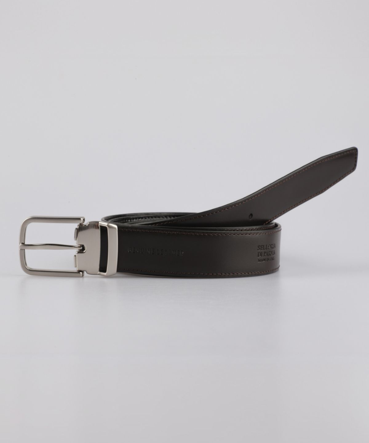 셀러리아 디파르마(SELLORIA DIPARMA) 이탈리아 에피 레더 벨트 30mm [블랙/브라운]