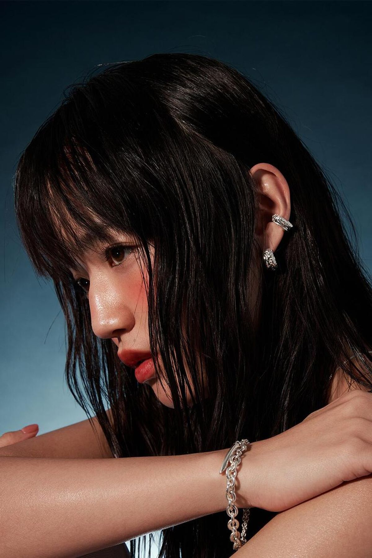 휴스타드(HUSTAD) 210  GOLD  Donut Earcuff _ 14k 골드  도넛 이어커프