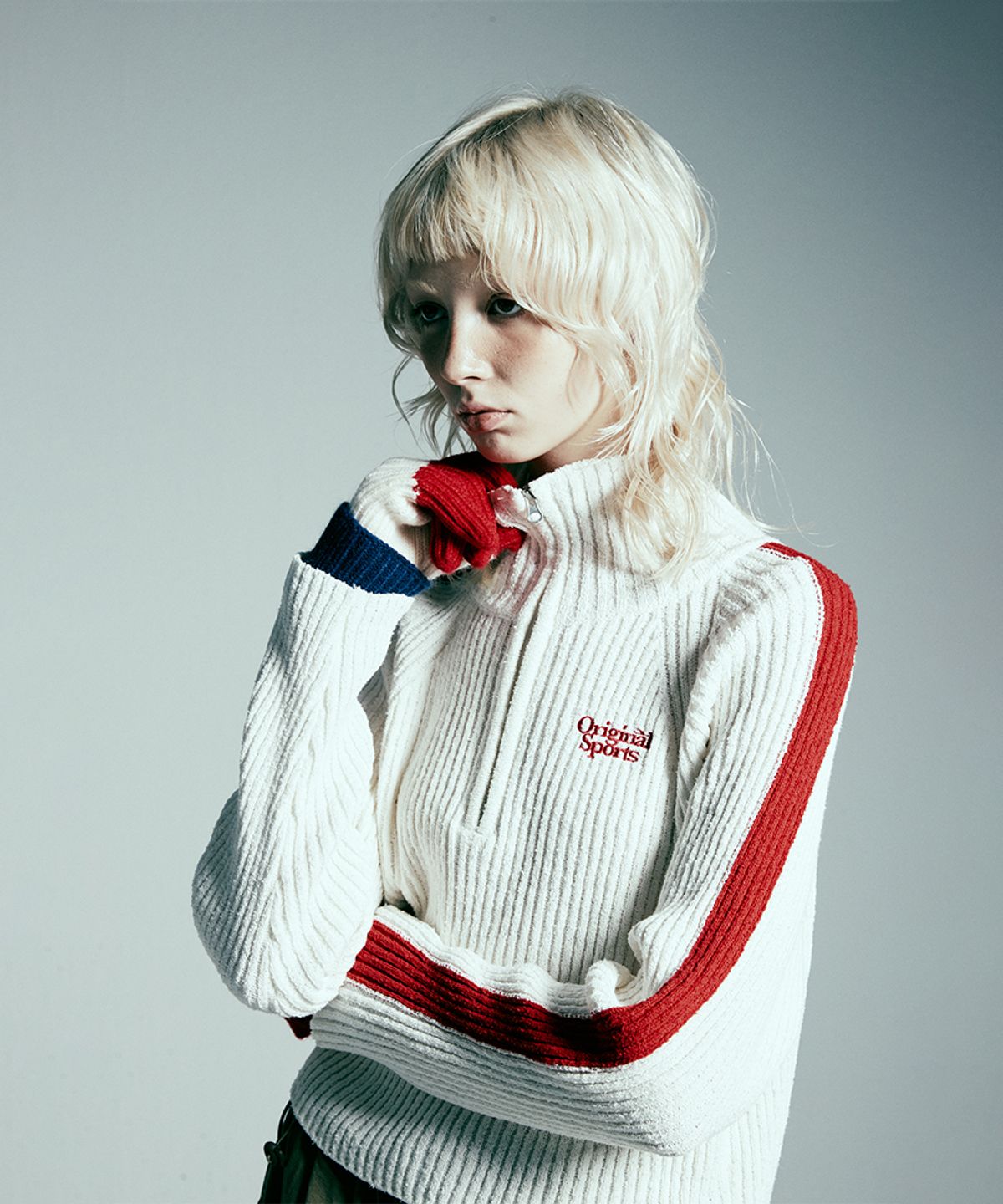 프로-스펙스(PRO-SPECS) W HALF NECK KNIT PULLOVER OFWT