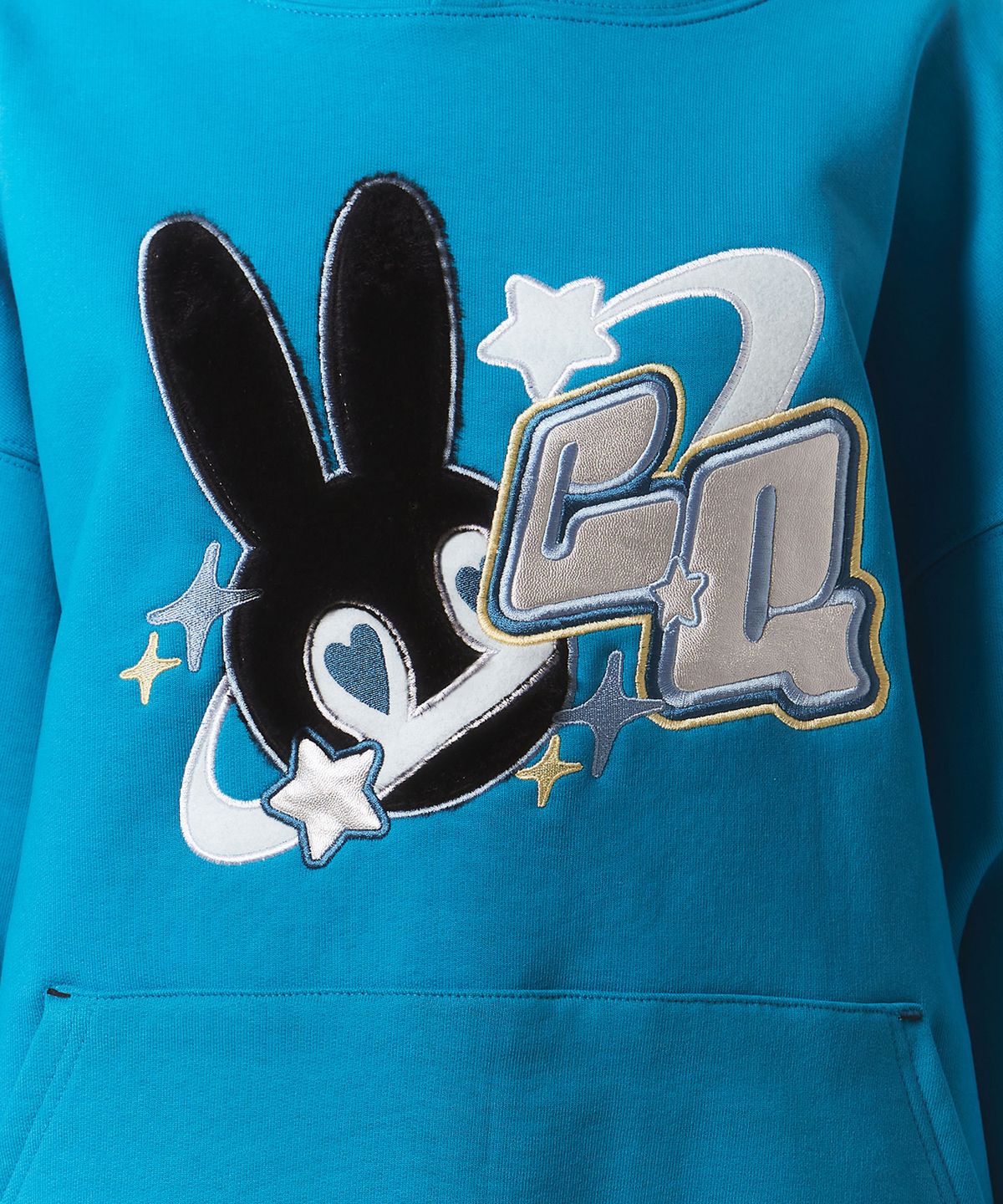 체리퀴리(CHERRYQUIRI) fur bunny planet hoody - blue