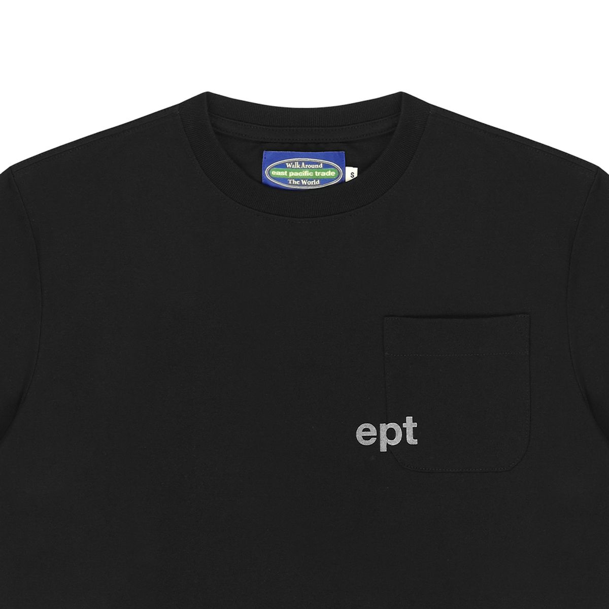 이피티(EPT) VELVET POCKET T-SHIRT (BLACK)