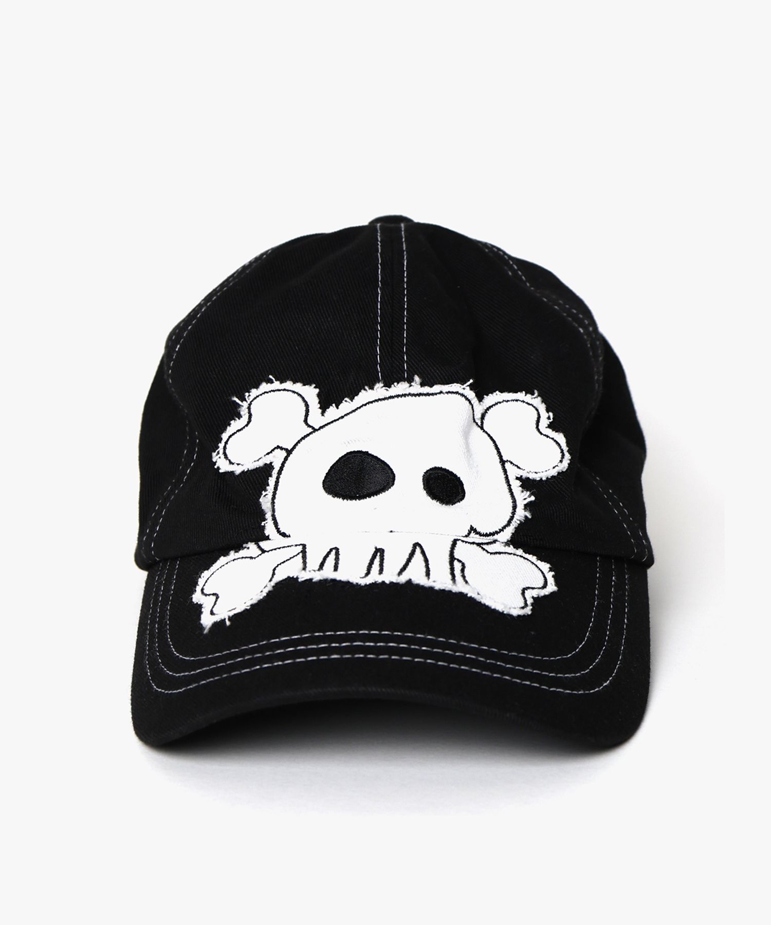 MUSINSA公式 | WEBHOUSE カワイ スカル ダメージ キャップ - ブラック