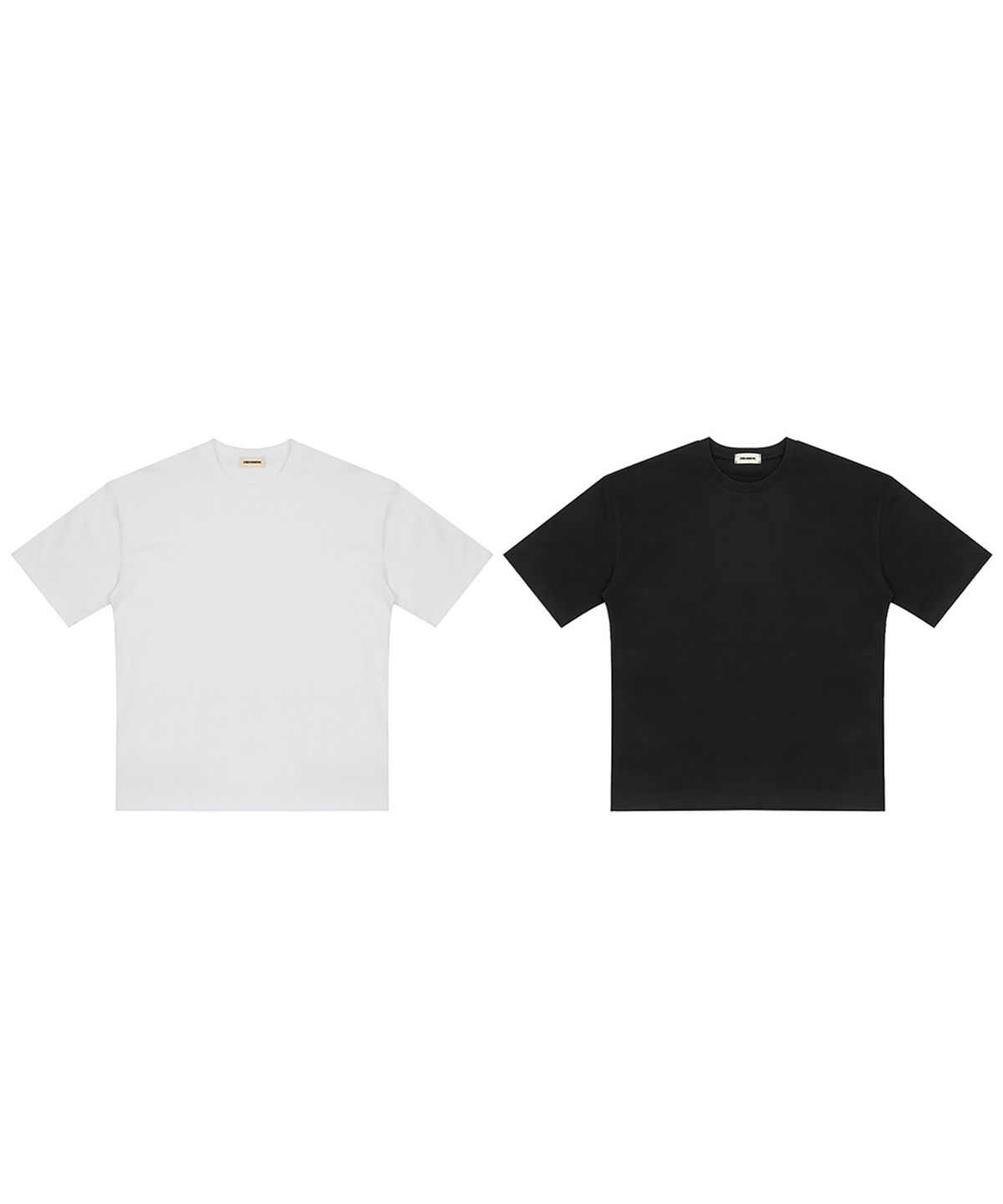 크레드먼스(CREEDMENS) 고밀도 무지 오버 반팔티 (White)