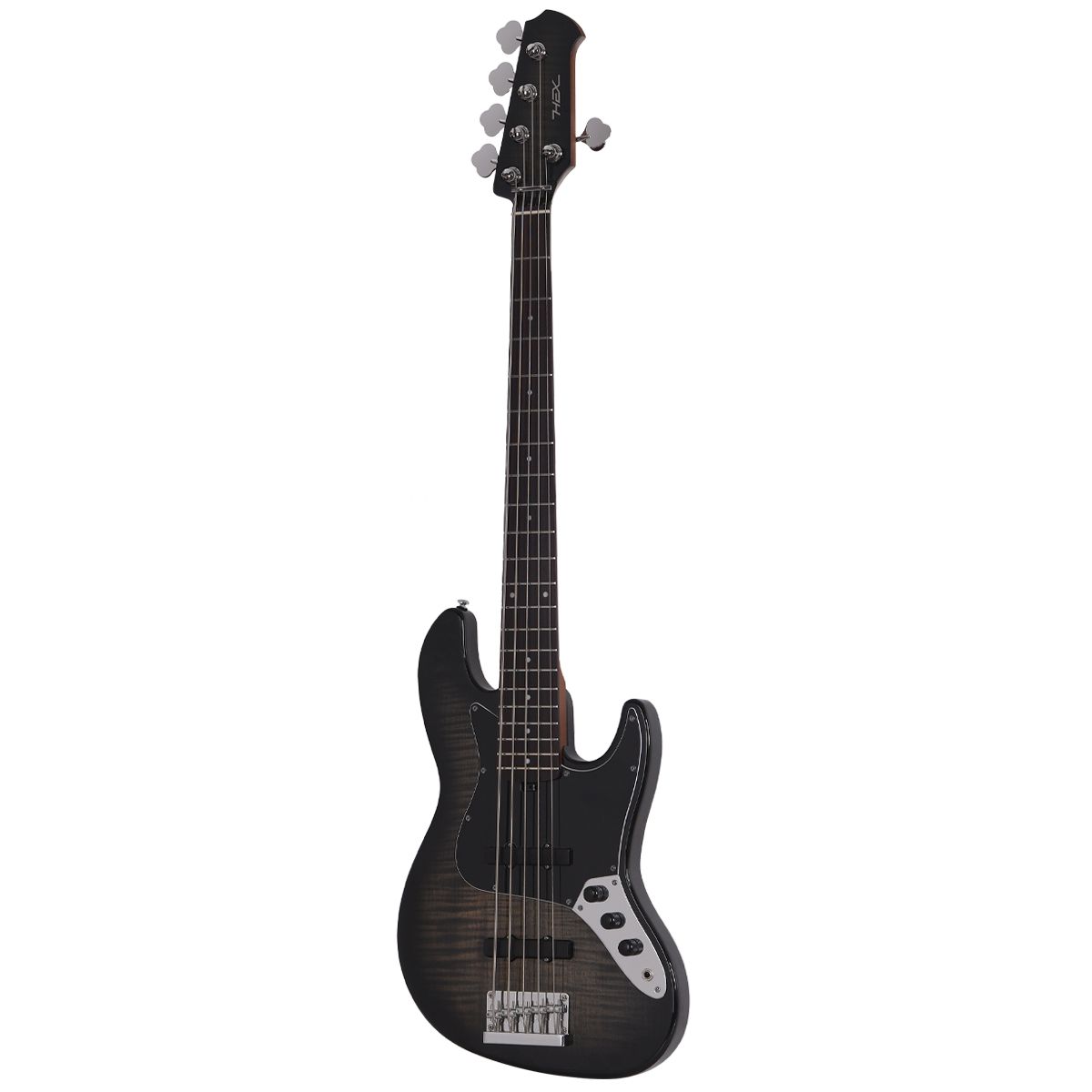 헥스기타(HEXGUITARS) B375 G/TBK 5현 베이스기타 트랜스페런트 블랙 버스트