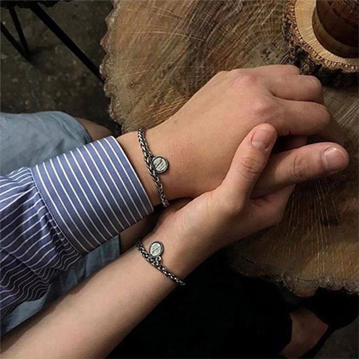 쿠콥(QOOCOBB) 심플 꽈배기 체인팔찌 Chain Bracelet-03
