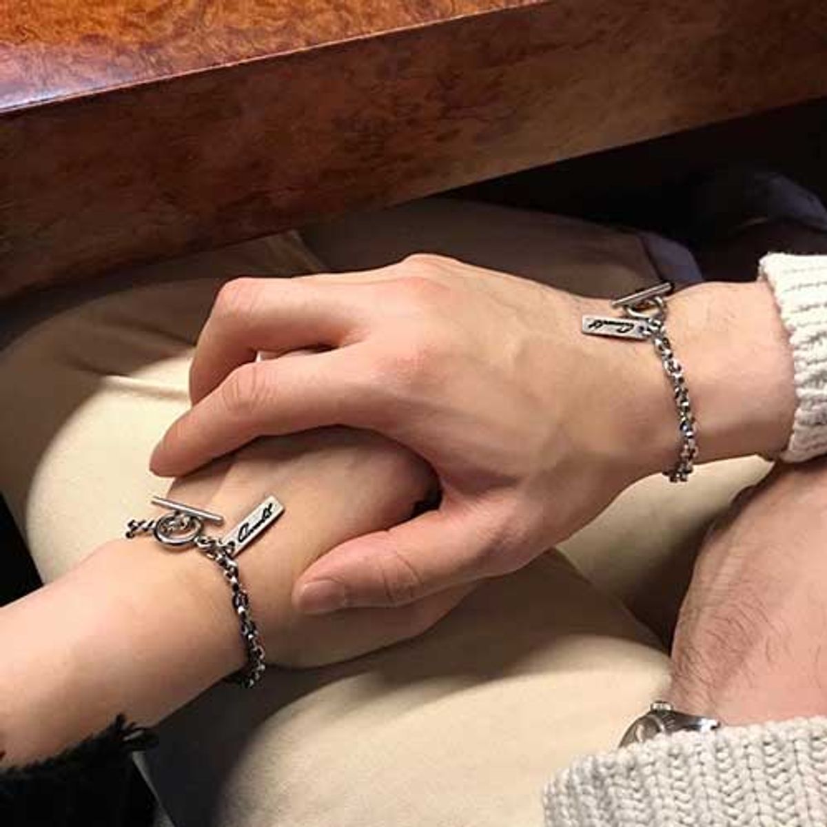 쿠콥(QOOCOBB) 심플 유니섹스 링크 체인팔찌 Chain Bracelet-13