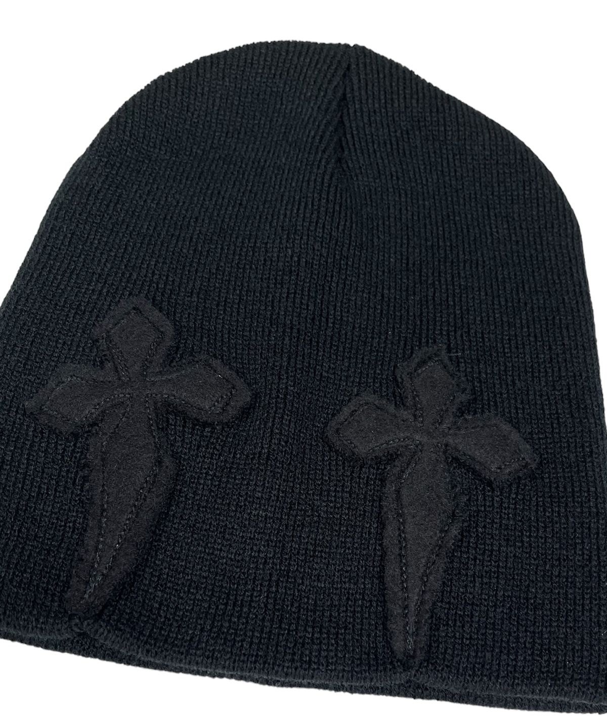 스케이터락(SK8ER ROCK) Gothic Cross Beanie ((black*napping terry)