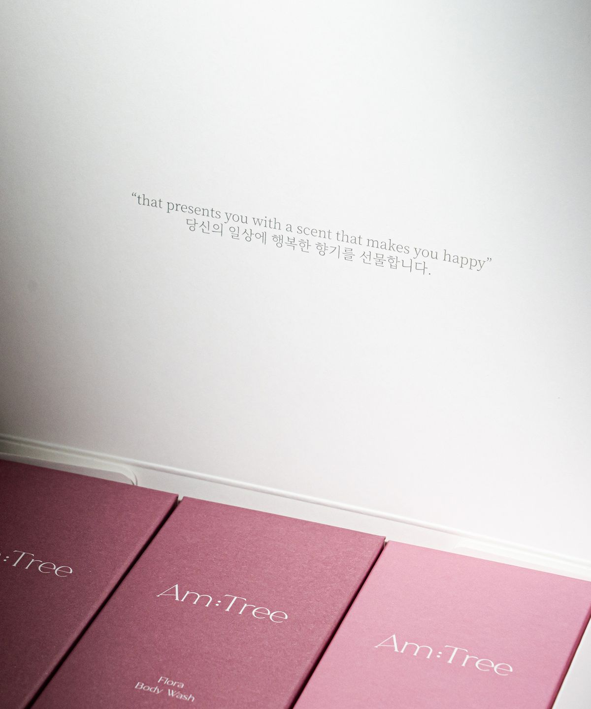 에이엠트리(AMTREE) (giftset_쇼핑백) 플로라 퍼퓸 바디 선물세트 로즈&가드니아 (바디워시2p+바디로션1p)