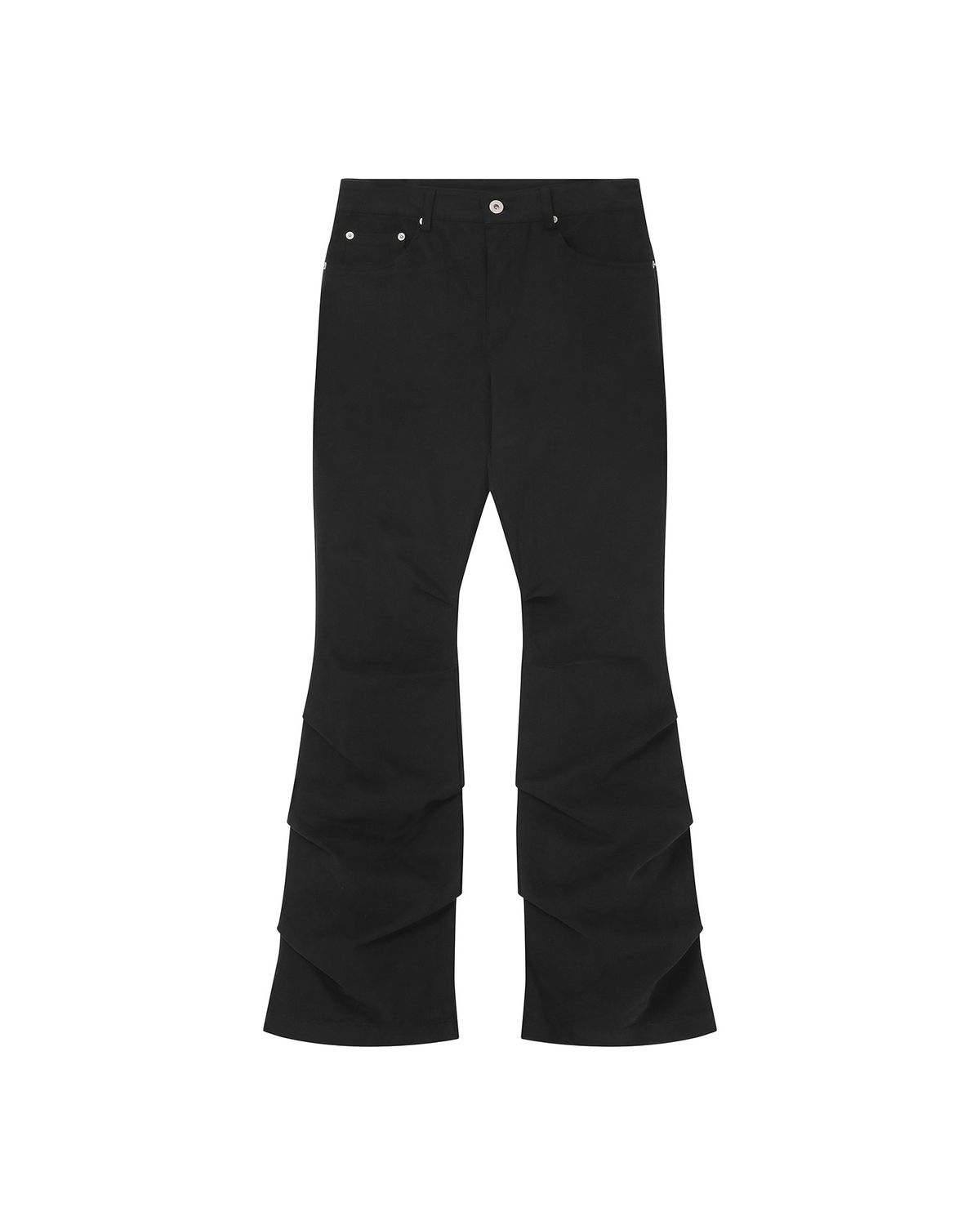 미세키서울(MISEKI SEOUL) Shirring bootscut pants BLACK