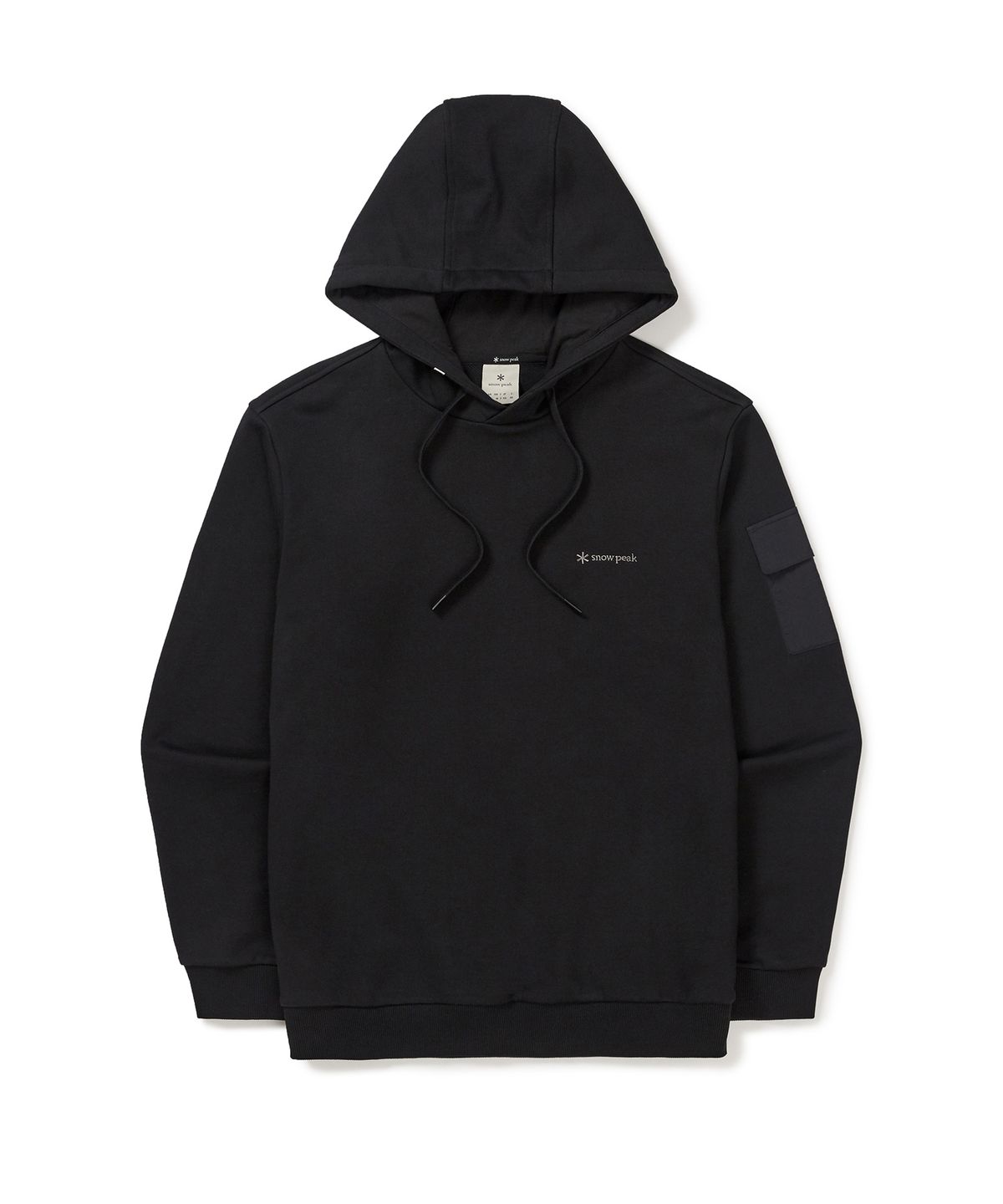 스노우피크 어패럴(SNOWPEAK APPAREL) 랜드 포켓 후드 티셔츠 (S24FMFHD60) Black