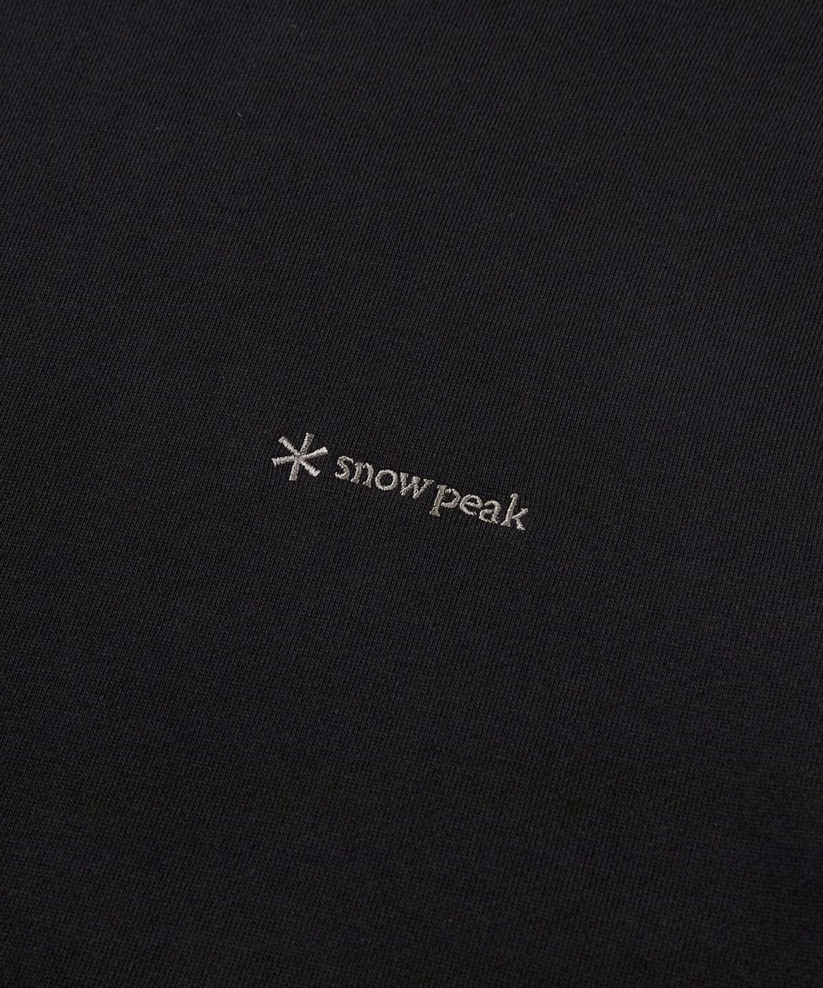 스노우피크 어패럴(SNOWPEAK APPAREL) 랜드 포켓 후드 티셔츠 (S24FMFHD60) Black