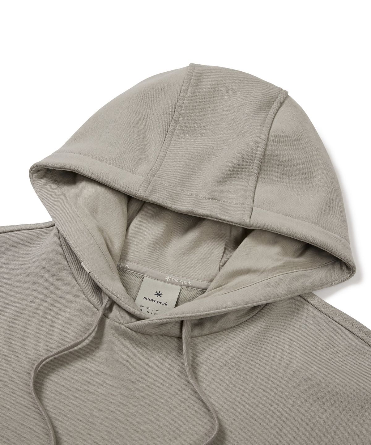 스노우피크 어패럴(SNOWPEAK APPAREL) 랜드 포켓 후드 티셔츠 (S24FMFHD60) Fog Gray