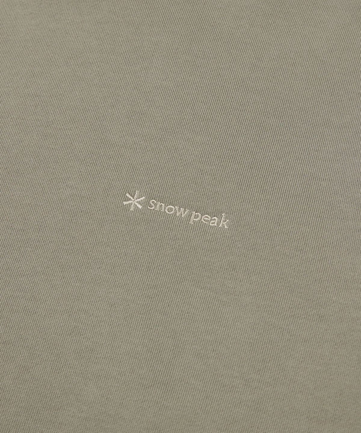 스노우피크 어패럴(SNOWPEAK APPAREL) 랜드 포켓 후드 티셔츠 (S24FMFHD60) Khaki Gray
