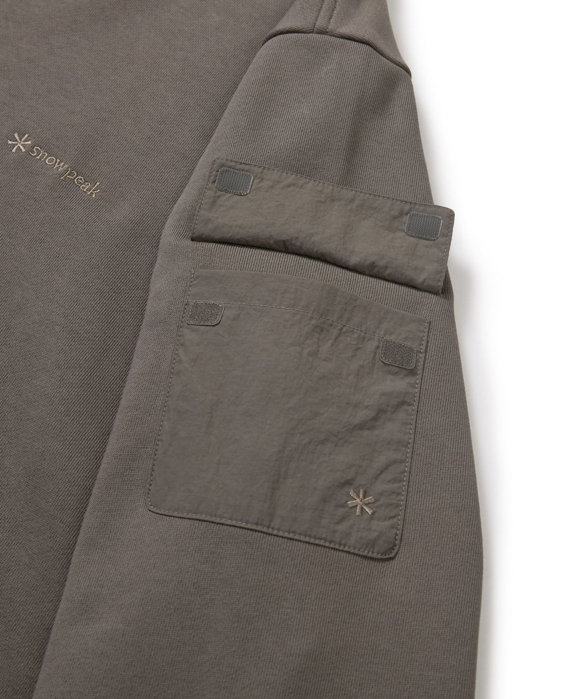 스노우피크 어패럴(SNOWPEAK APPAREL) 랜드 포켓 후드 티셔츠 (S24FMFHD60) Dark Khaki