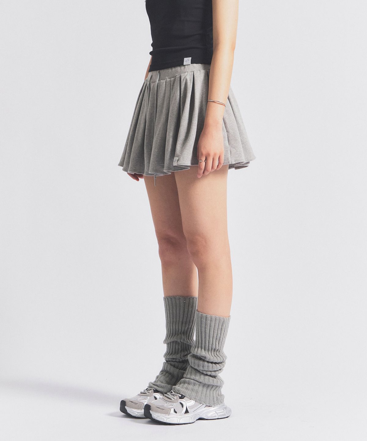 닐라이즈(NEALIZE) Cotton Skirt Pants Gray