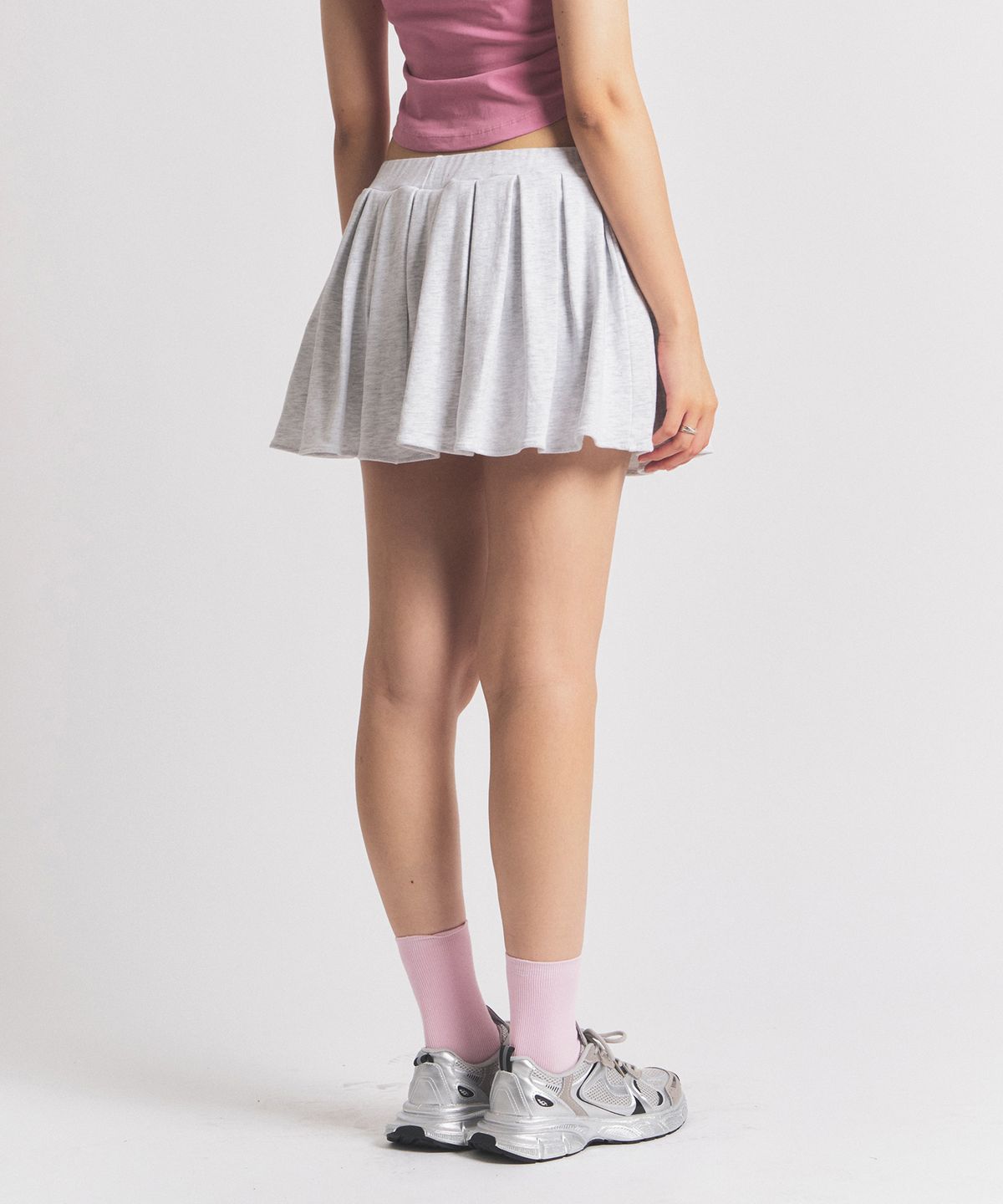 닐라이즈(NEALIZE) Cotton Skirt Pants White Merange