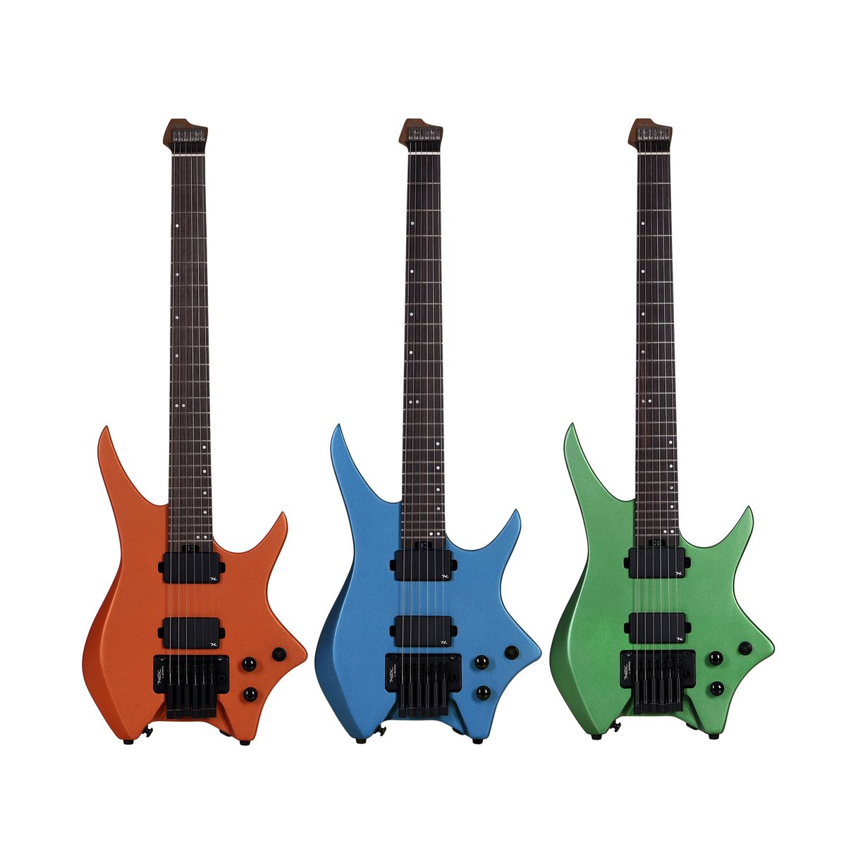 헥스기타(HEXGUITARS) 헤드리스 일렉기타 N500 & 15W 앰프 올인원 세트