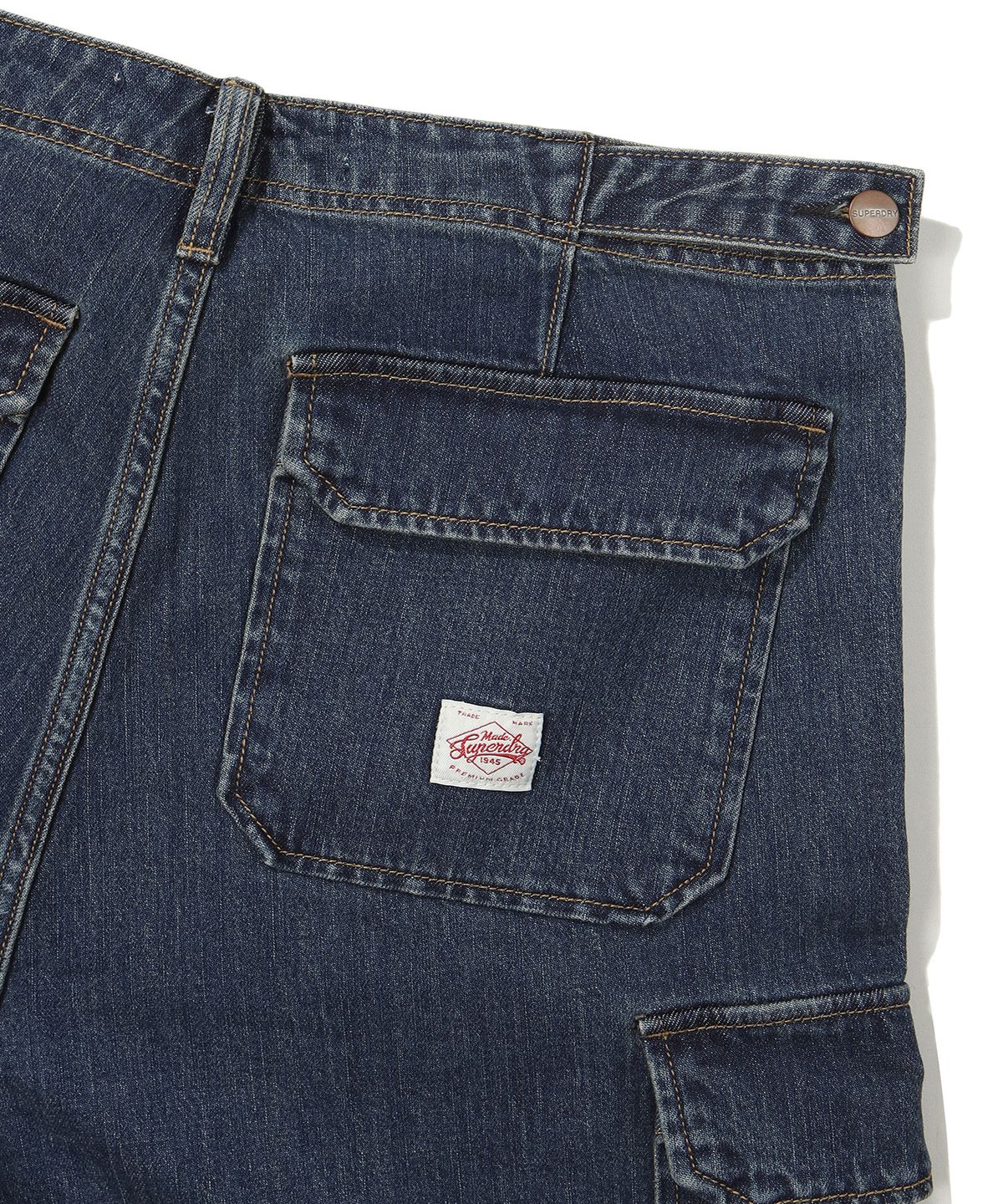 슈퍼드라이(SUPERDRY) 카펜터 멀티 포켓 데님 팬츠 인디고