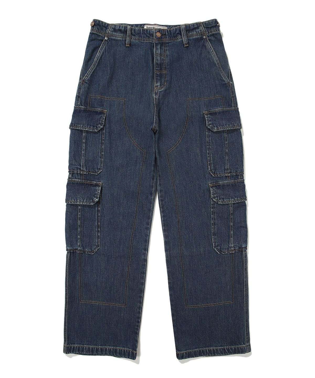 슈퍼드라이(SUPERDRY) 카펜터 멀티 포켓 데님 팬츠 인디고