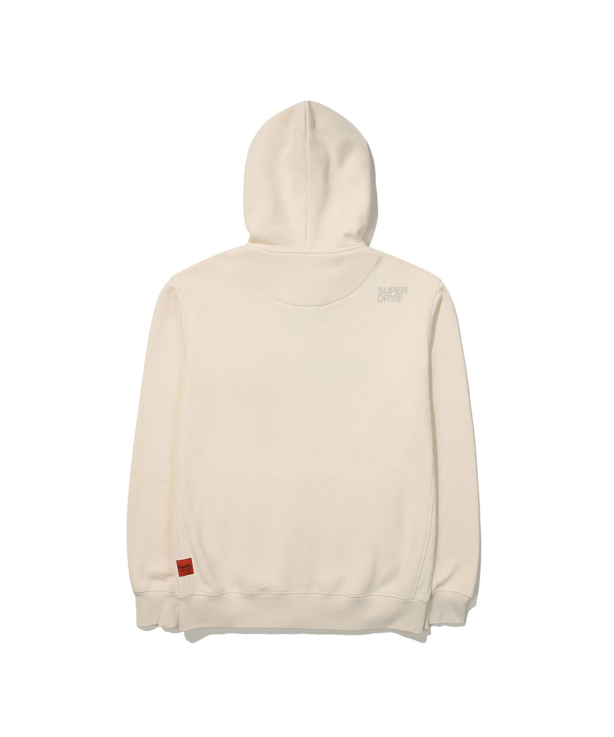 슈퍼드라이(SUPERDRY) 빈티지 로고 투웨이 후드 집업 아이보리