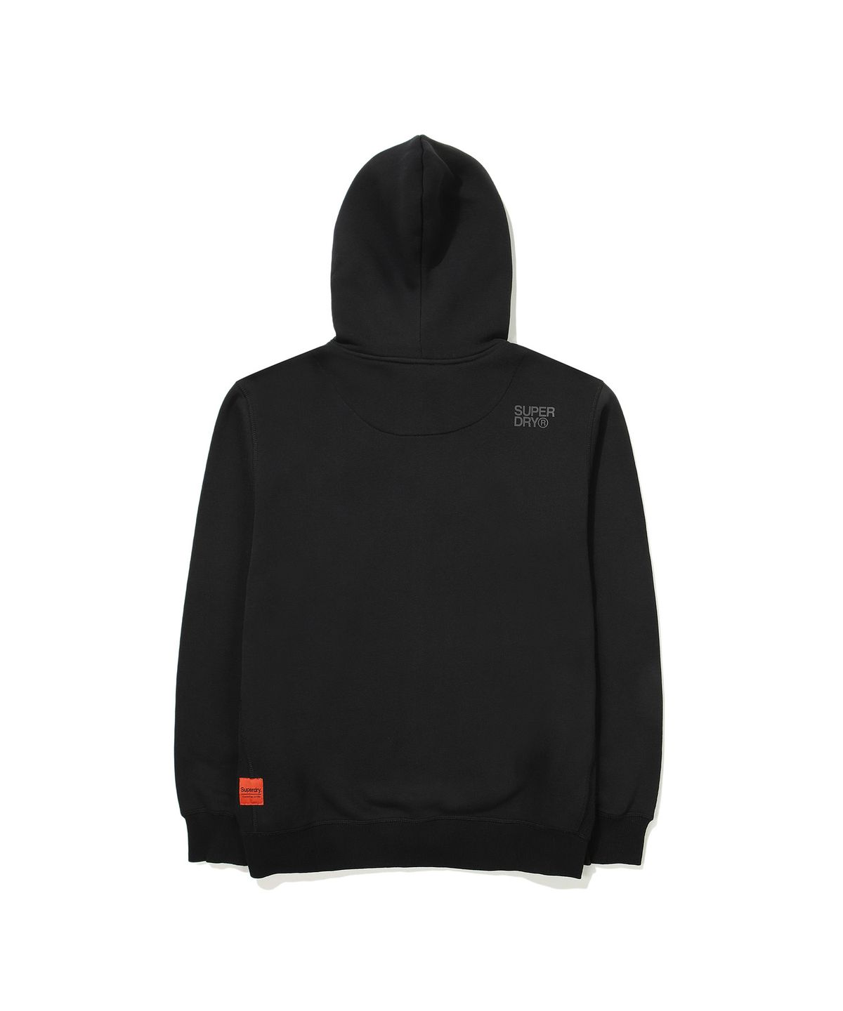 슈퍼드라이(SUPERDRY) 빈티지 로고 투웨이 후드 집업 블랙