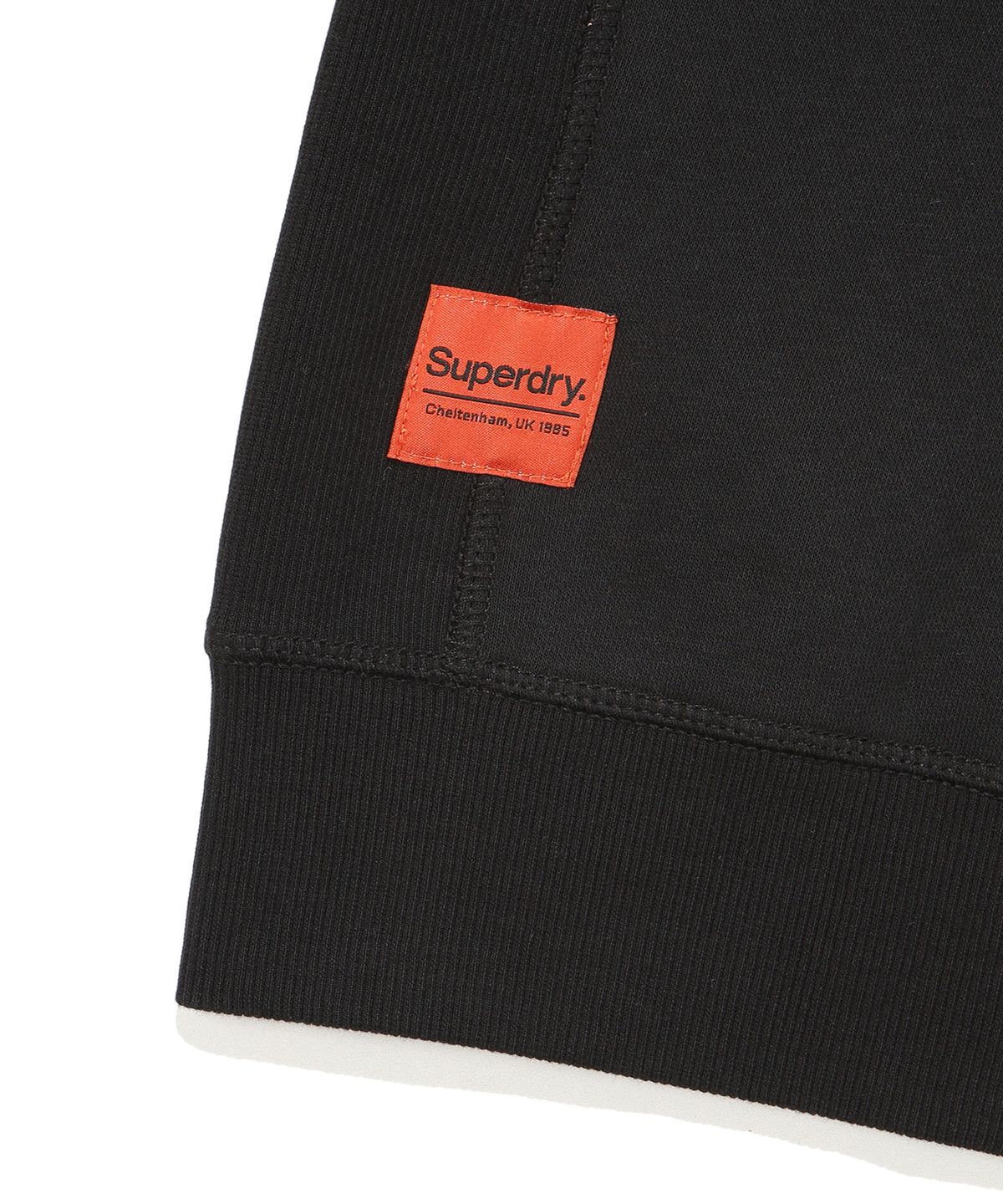 슈퍼드라이(SUPERDRY) 빈티지 로고 투웨이 후드 집업 블랙