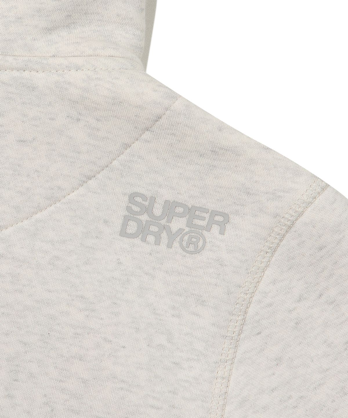 슈퍼드라이(SUPERDRY) W 빈티지 로고 투웨이 후드 집업 라이트 그레이