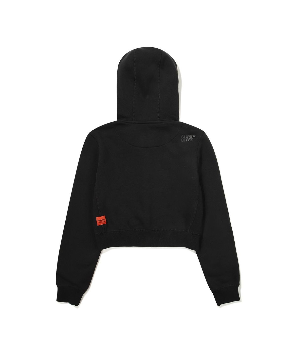 슈퍼드라이(SUPERDRY) W 빈티지 로고 투웨이 후드 집업 블랙