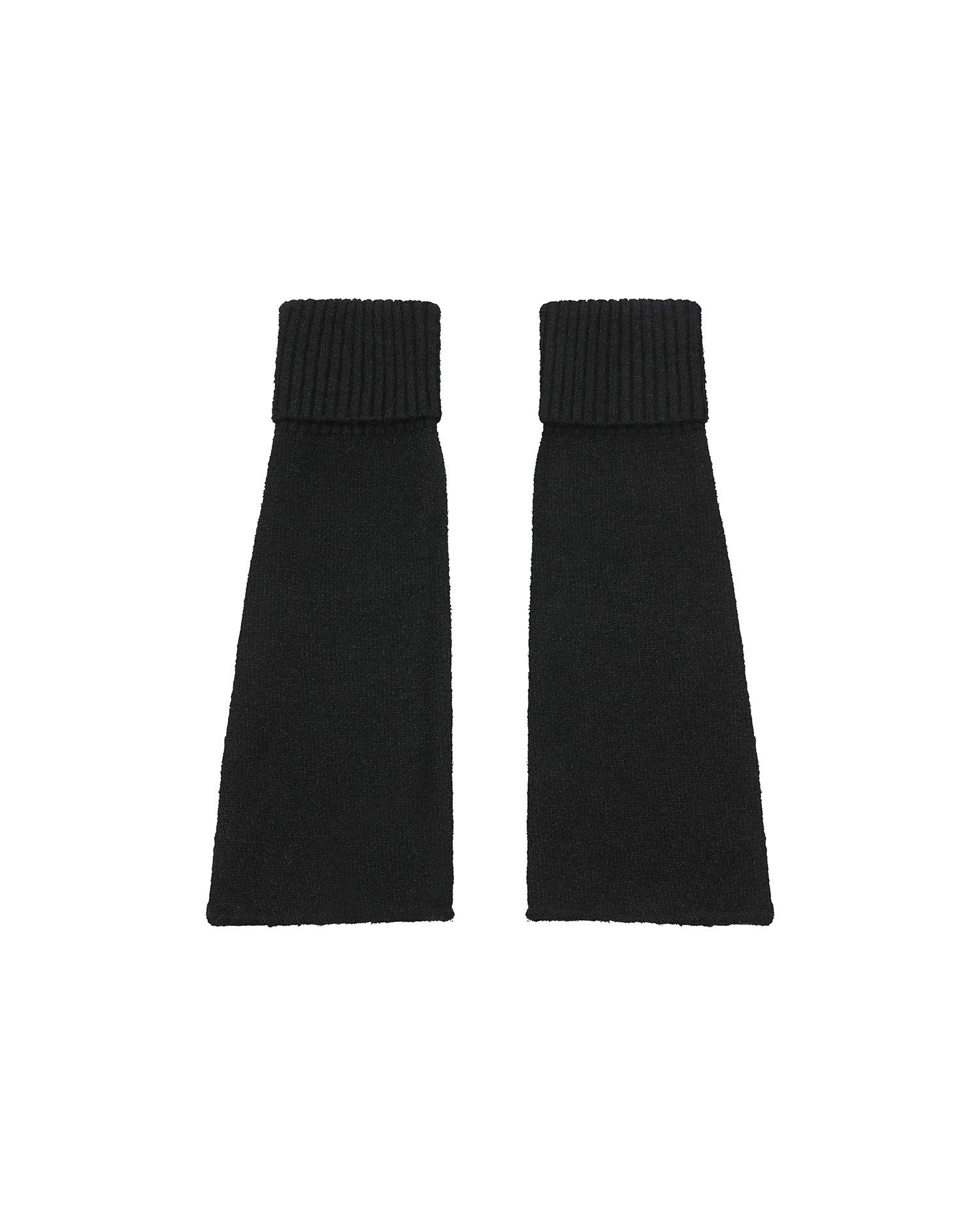 MUSINSA | MISEKI SEOUL Button knit leg warmer BLACK