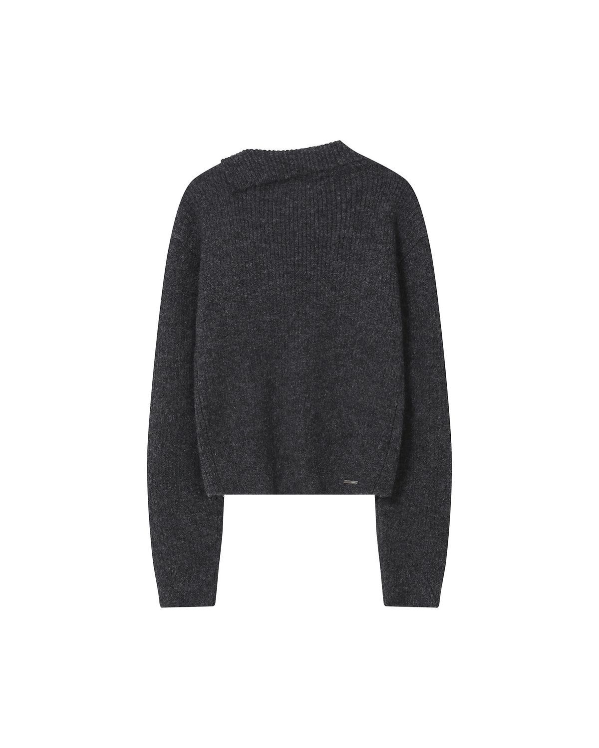 미세키서울(MISEKI SEOUL) Side button knit CHARCOAL