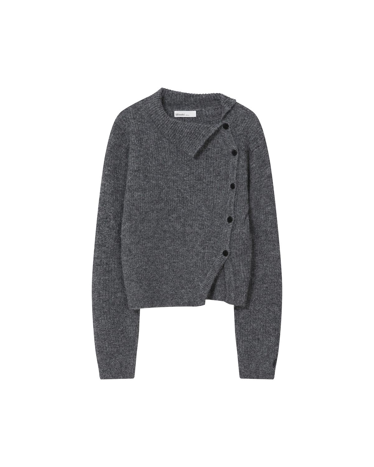 미세키서울(MISEKI SEOUL) Side button knit GREY