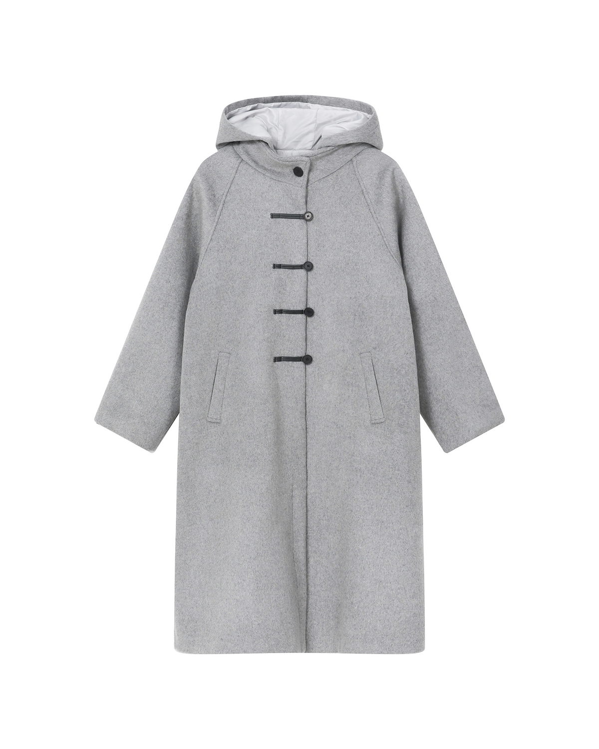 미세키서울(MISEKI SEOUL) Hoodie long duffle Coat GREY