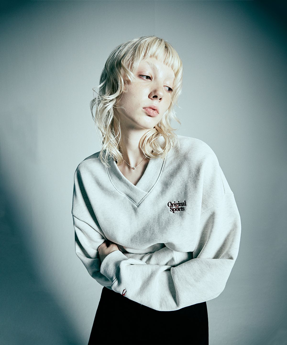 프로-스펙스(PRO-SPECS) W V NECK SWEAT SHIRT OTML