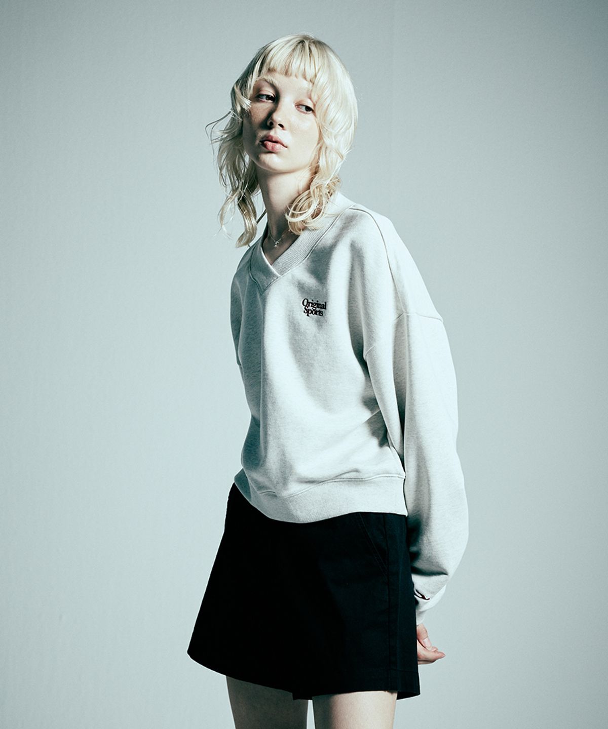 프로-스펙스(PRO-SPECS) W V NECK SWEAT SHIRT OTML