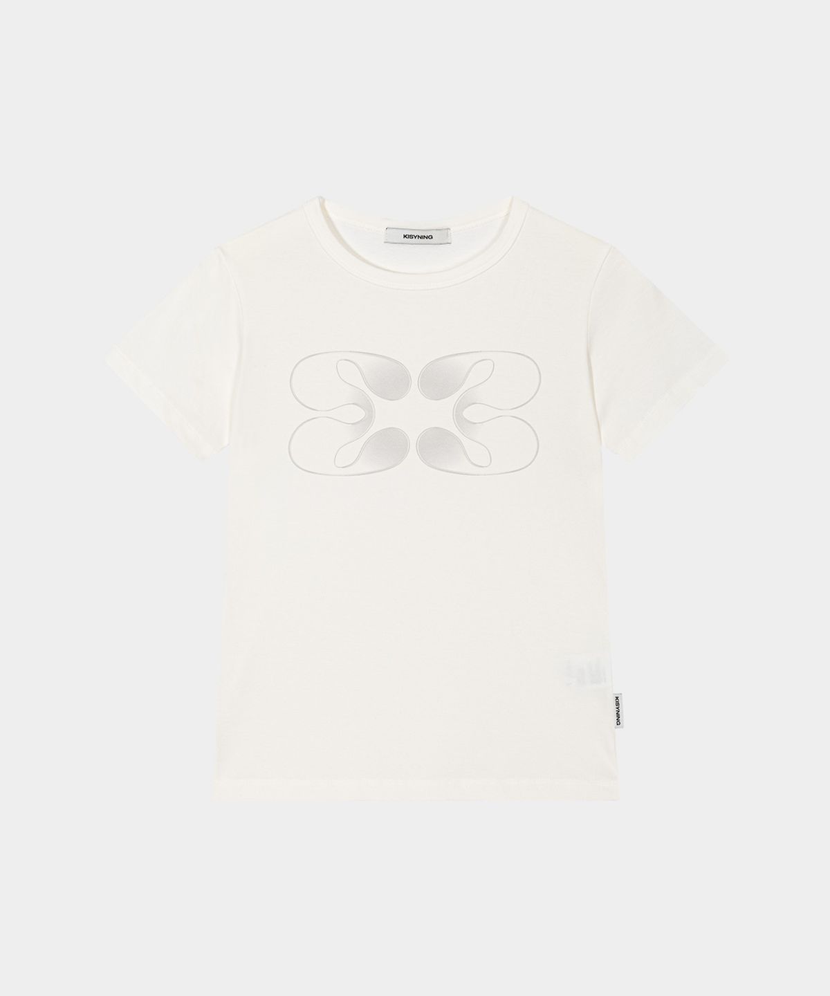 키시닝(KISYNING) Essential Symbol Sleeve Top (White)