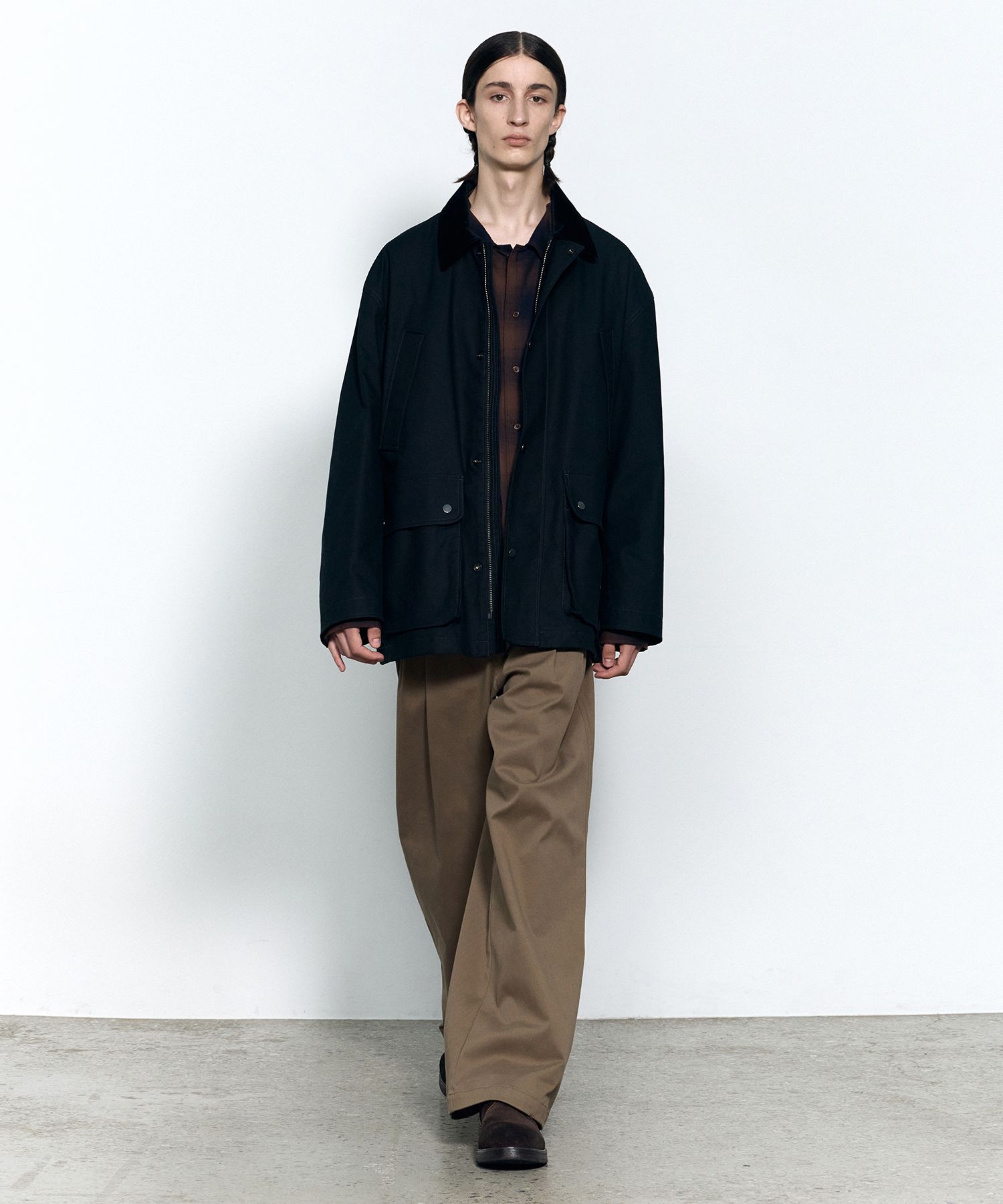 [INSILENCE] Duck Canvas Chore Jacket /追跡付 MUSINSA | INSILENCE Duck Canvas Chore Jacket FADED BLACK