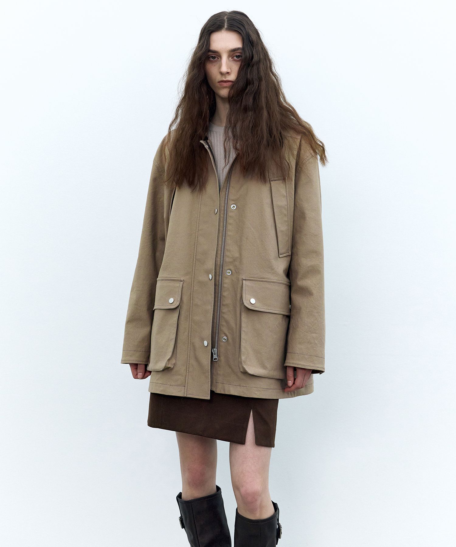 ★IN SILENCE★ Duck canvas chore jacket BEIGE IM2D4JK19BE MUSINSA | INSILENCE Duck Canvas Chore Jacket BEIGE