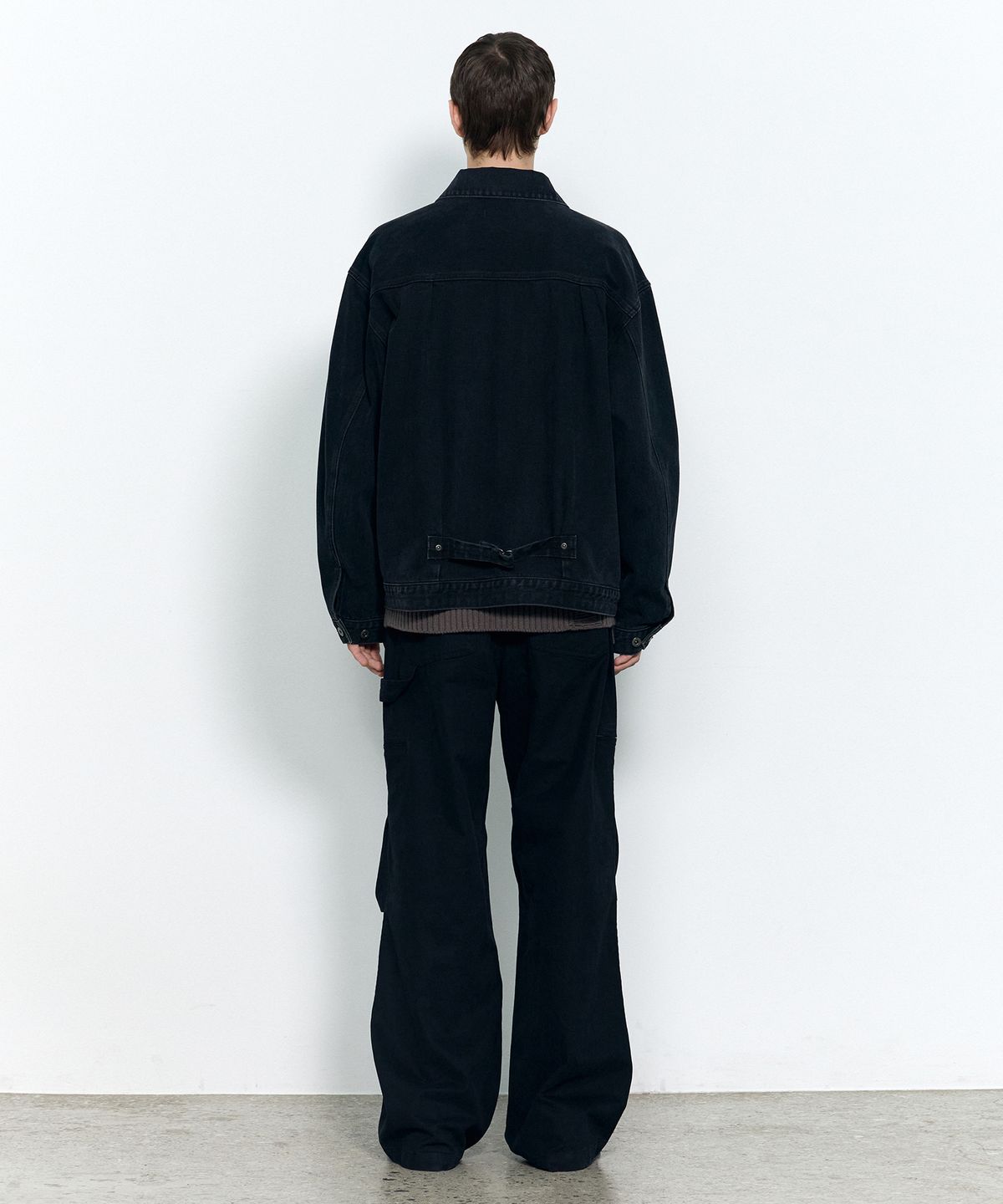 인사일런스(INSILENCE) TYPE-1 데님 자켓 WASHED BLACK