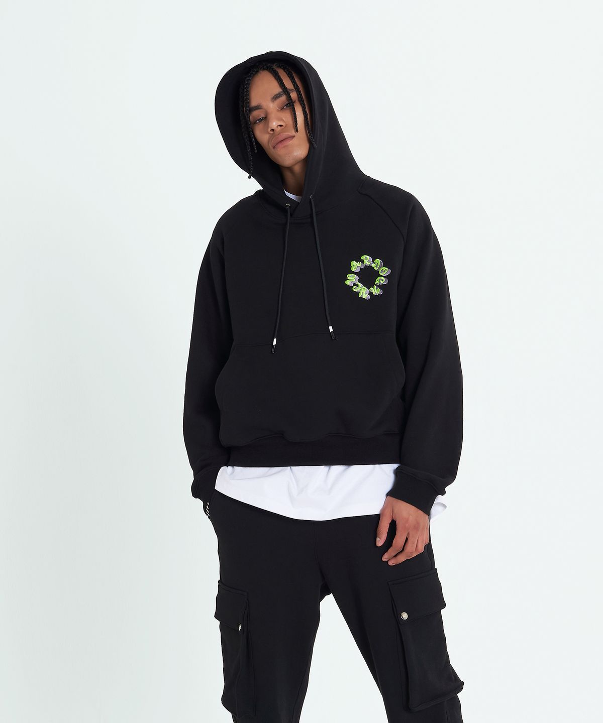 워독(WARDOG) NYC 로고 후디 블랙