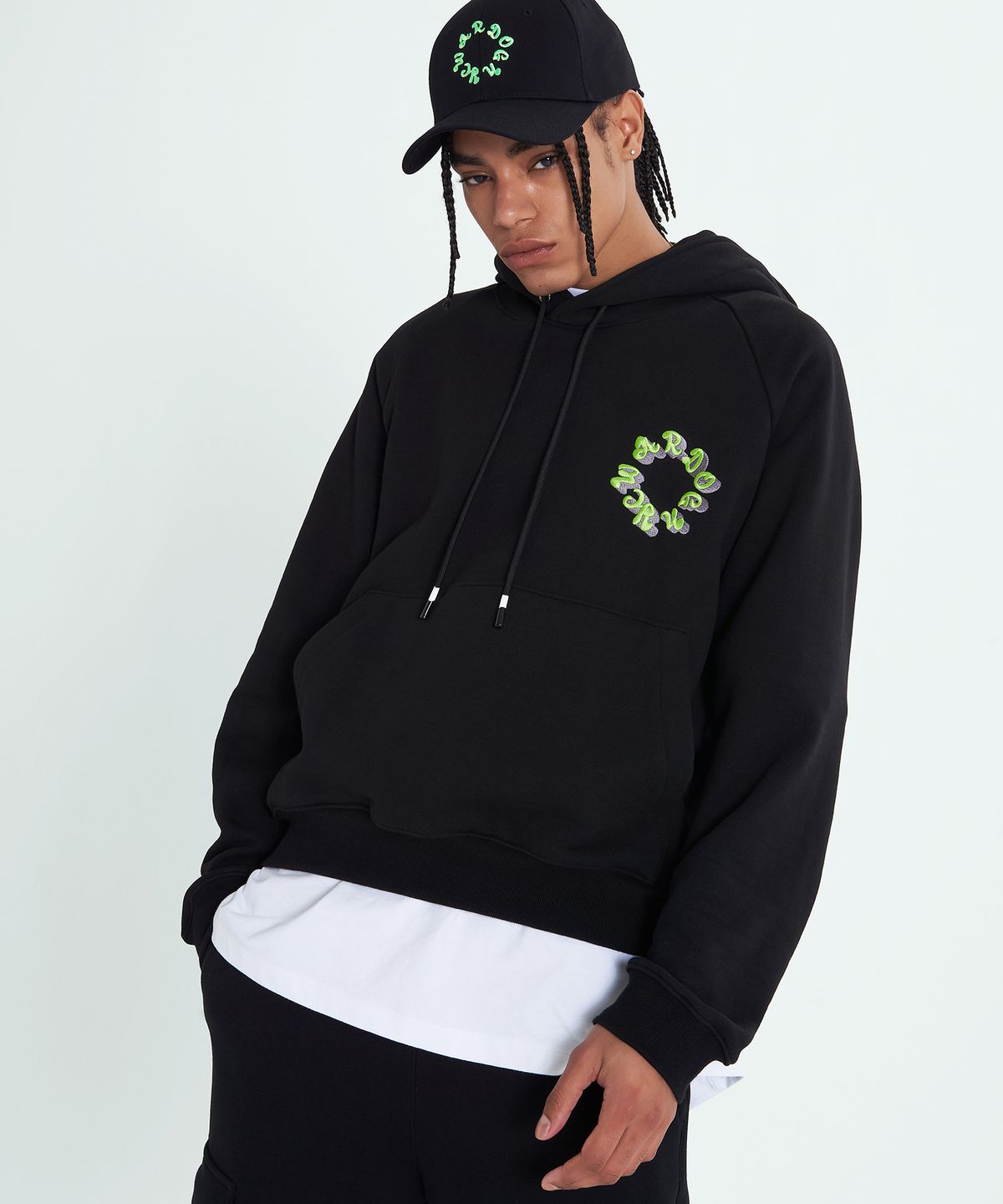 워독(WARDOG) NYC 로고 후디 블랙