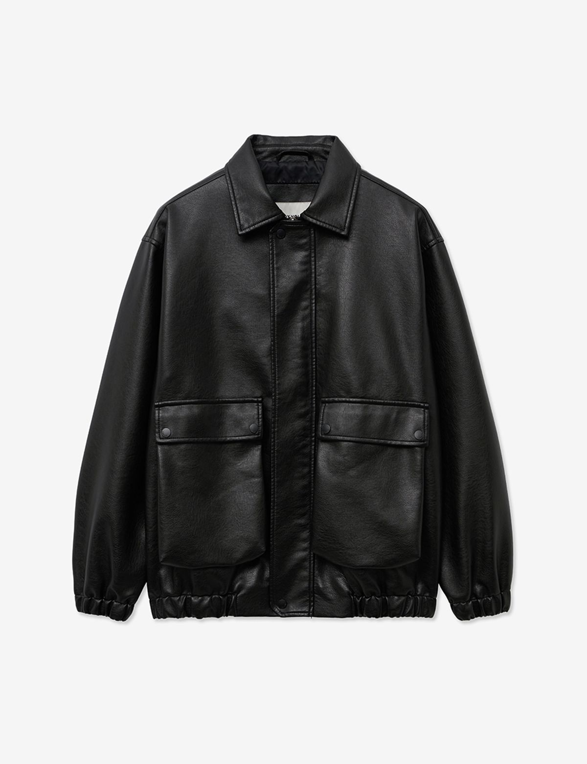 레이디 볼륨(LADY VOLUME) 9171 NATURAL WASHED LEATHER BLOUSON_BLACK