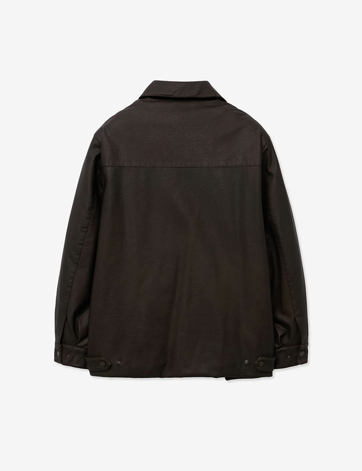 레이디 볼륨(LADY VOLUME) VINTAGE WASHED COATING LEATHER PADDING_BROWN
