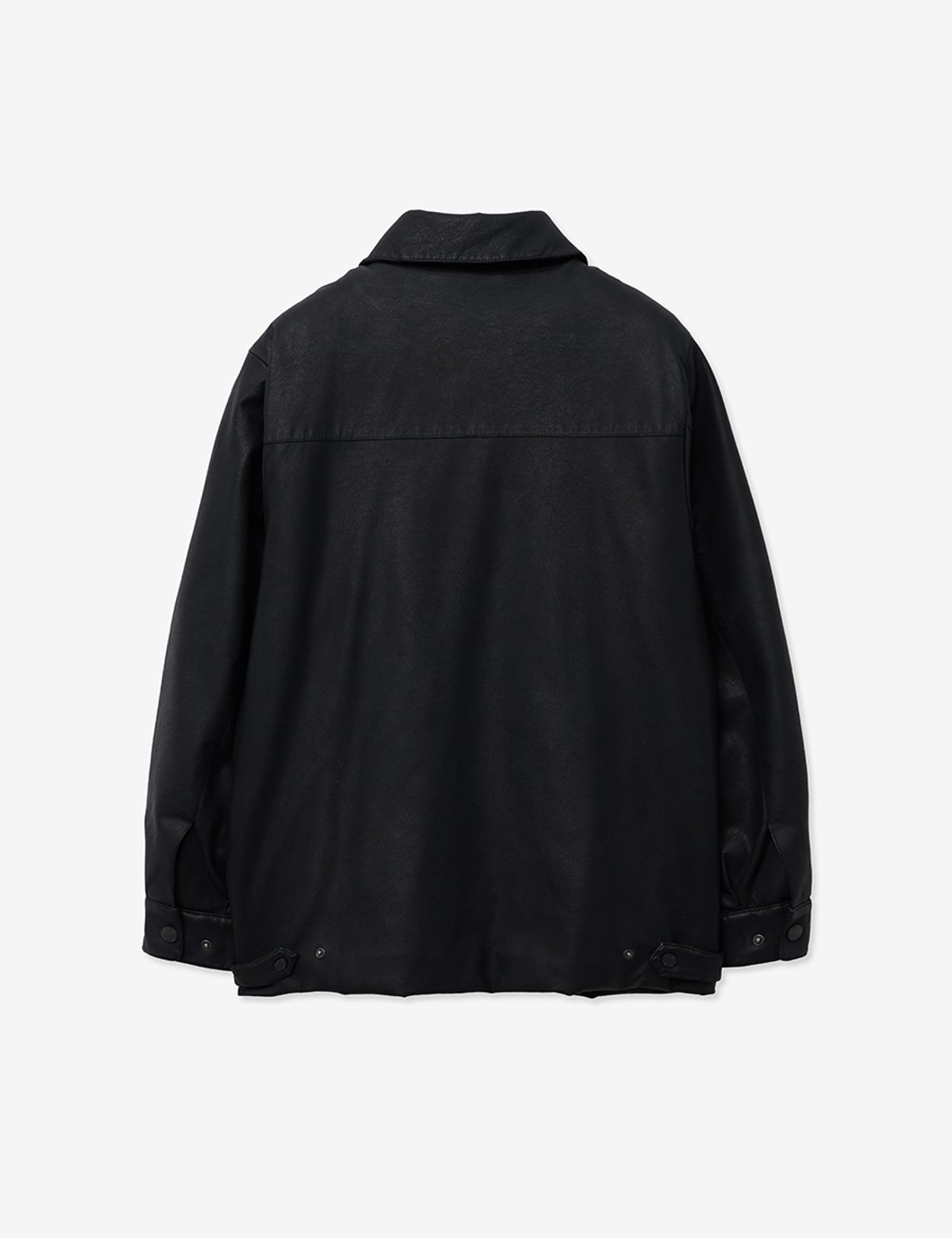 레이디 볼륨(LADY VOLUME) VINTAGE WASHED COATING LEATHER PADDING_BLACK