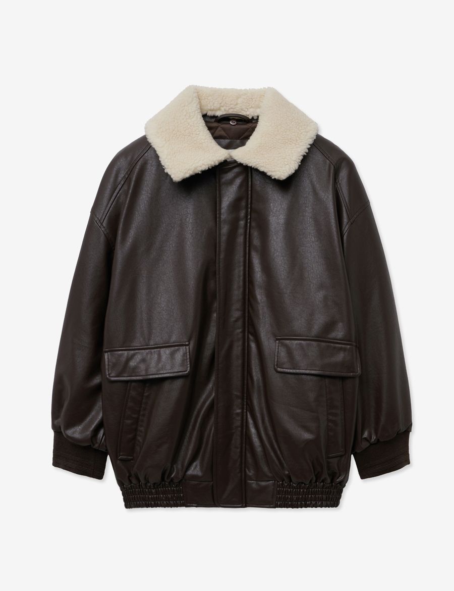 LADY VOLUME】SHEARING VINTAGE WASHED LEATHER PADDING JUMPER MUSINSA | LADY VOLUME SHEARING VINTAGE WASHED LEATHER