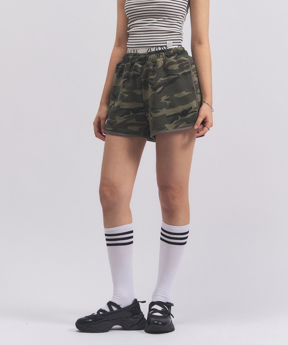 닐라이즈(NEALIZE) Banding Athlete Shorts Camouflage