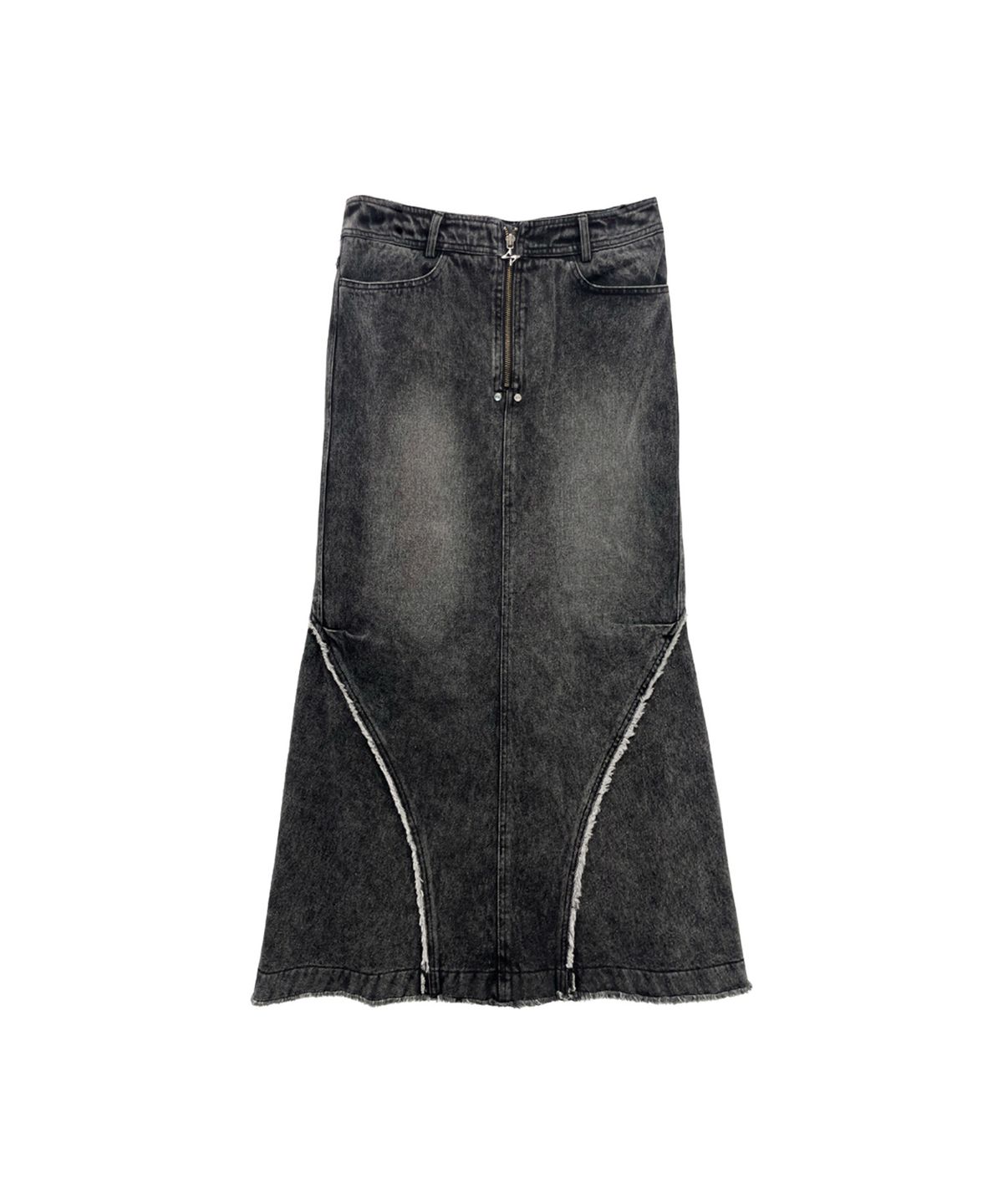 비엘알(BLR) Denim Wide Long Skirt